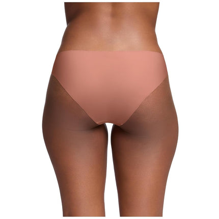 Under Armour Women's 3-Pack Pure Stretch No Show Bikini Underwear, All-Day Comfort & Ultra-Soft Fit, Canyon Pink, M
