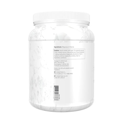 NOW Solutions, Magnesium Flakes, 100% Pure, from the Ancient Zechstein Seabed, Highly Concentrated, 54-Ounce
