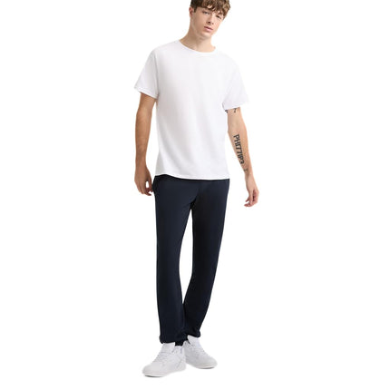Champion Men's T, 100% Cotton, Crewneck, Short-Sleeve Shirts Tee, C Logo (Big & Tall), White, 4XL