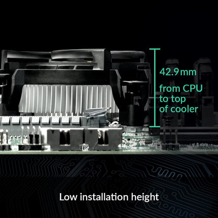 ARCTIC Alpine 17 LP - Intel CPU Cooler, 92 mm PWM fan, Radial Heatsink, Top Blower, Intel LGA1851 & LGA1700, 4-pin connector, 100-2000 rpm
