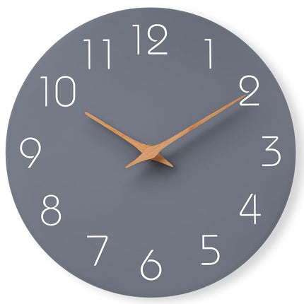 Mosewa Wall Clock 12 Inch Silent Non-Ticking Wall 