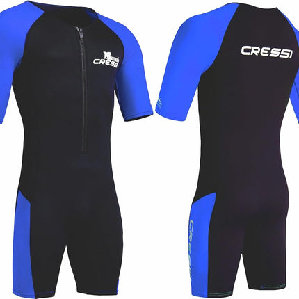 Cressi Tiburon Man Shorty Wetsuit 2 mm - Men's Shorty Wetsuit for Snorkelling, Swimming and Water Sports, Neoprene Ultra Stretch