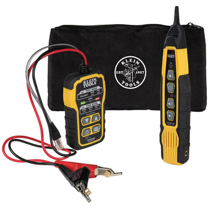 Klein Tools VDV770-500 Nylon Zipper Pouch, Divided Zip Black Bag, Various Use Including for Tone and Probe Kit No VDV500-820