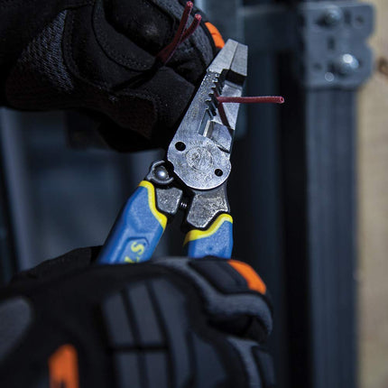 Wire Cutter And Wire Stripper, Cuts Solid Wire and Stranded Wire, with Screw Shearing KLEIN TOOLS K12055