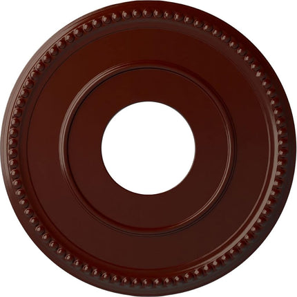 Ekena Millwork CM12BRBMF 12 1/2"Od X 3 7/8"Id X 3/4"P Bradford Ceiling Medallion (Fits Canopies up to 6 5/8"), Brushed Mahogany