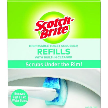 Scotch-Brite Disposable Toilet Scrubber for Scotch-Brite Toilet Scrubber Cleaning System, 10-Disposable Scrubber Refills (Packaging may vary)