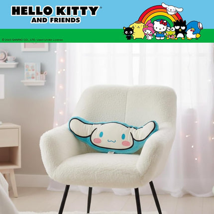 Franco Hello Kitty & Friends Oreiller décoratif en peluche ultra douce, standard, Cinnamoroll