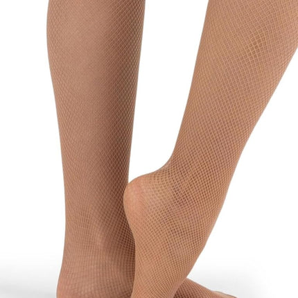 Capezio Adult Studio Basic Fishnet, Dark Suntan, S