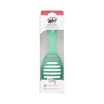 Wet Brush Speed Dry Hair Brush - Metallic Marble, Silver - Vented Design and Ultra Soft HeatFlex Bristles Are Blow Dry Safe With Ergonomic Handle Manages Tangle and Uncontrollable Hair - Pain-Free