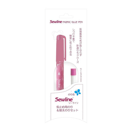 Sewline FAB50012, Glue Stick for Fabrics, Water Soluble, Blue (Invisible When Dry)