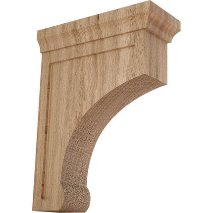 Ekena BKTW02X06X08GORO 2 1/2-Inch Width x 6-Inch Depth x 8-Inch Height Medium Gomez Wood Bracket - Red Oak