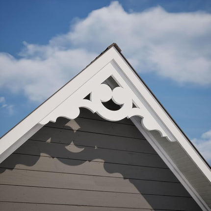 Ekena GPP060X015X100ROB Gable Pediment, Primed, 60" W x 15" H x 1" P (6/12)
