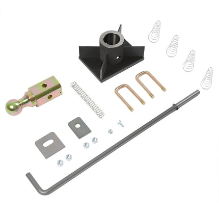 ALMULOO Enganche de remolque de cuello de cisne para plataforma universal, kit de cuello de cisne para plataforma