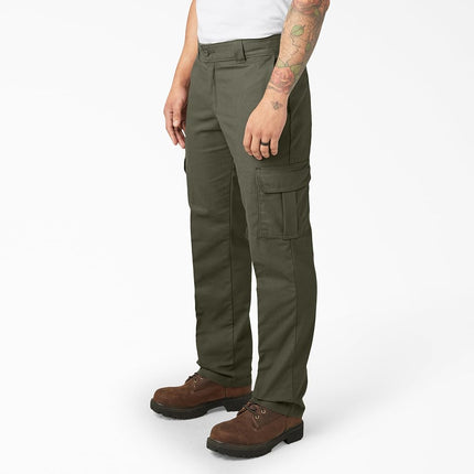 Dickies Flex Regular Fit Cargo Pants, Moss Green, 42 32