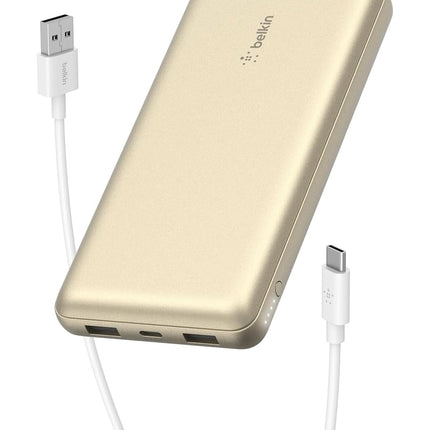 Belkin BoostCharge Power Bank 20K 15W Three Port Portable Charger Silver