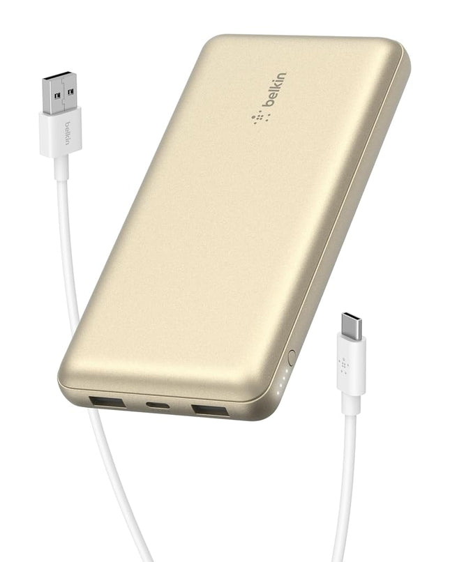 Belkin BoostCharge Power Bank 20K 15W Three Port Portable Charger Silver