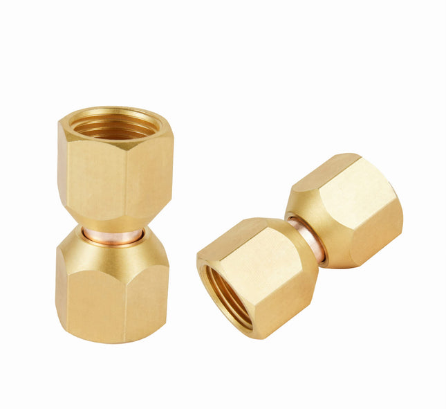 (Pack of 2) EFIELD 3/8" X 3/8" Female Flare Swivel