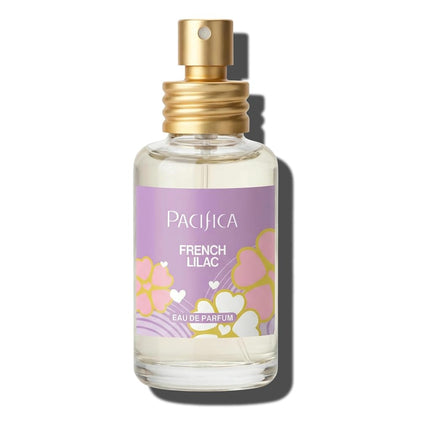Perfume en aerosol lila francesa de Pacifica - Fragancia floral vegana limpia para mujeres, notas de lila recién cortada y magnolia atalcada, aroma primaveral romántico de larga duración, 1 oz