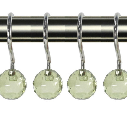Daniel's Bath & Beyond 12 Piece Crystal Shower Hoo