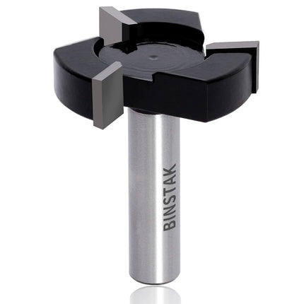 Mèche de défonceuse pour panneau martyr CNC, queue de 1/2 pouce, diamètre de coupe de 2 pouces, mèche de défonceuse à planer, fraise à bois, outil de menuiserie par NITOMAK (carbure)