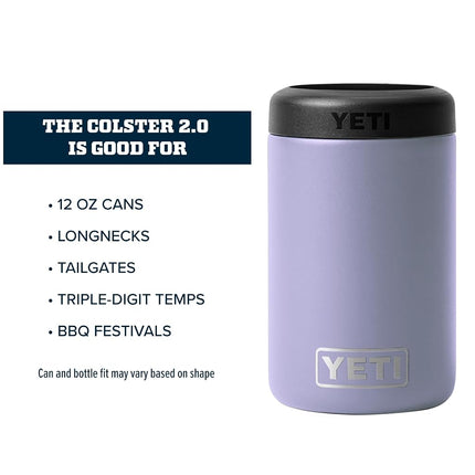 YETI Rambler 12 oz. Colster Can Insulator for Standard Size Cans, Cosmic Lilac (NO CAN Insert)