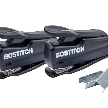 Bostitch Nano Mini Staplers, Black, 2-Pack (1830-2