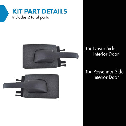 TRQ Door Handles Inside Interior Left & Right Pair Set for Explorer Mountaineer
