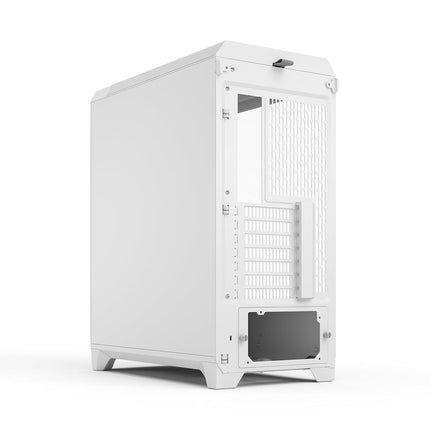 Fractal Design Meshify 3 RGB White Tempered Glass Clear Tint - High Airflow PC Gaming Case - Mesh Front Panel - Three ARGB Momentum 14 Gen 2 Fans Included