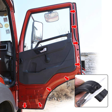 Sellado para la intemperie DGSL para automóviles, tira de sellado de puertas automotrices de 25 pies con sello de goma de bulbo lateral para automóviles, barcos, camiones, casas rodantes