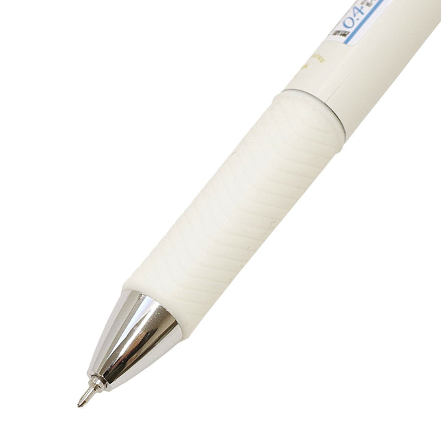 Stylo-gel liquide rétractable Pentel EnerGel Clena, pointe extra fine 0,4 mm, encre noire, corps jaune mimosa (BLN74LG-A)