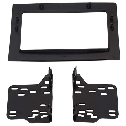 ECOTRIC Double Din Radio Stereo Kit Compatible with 06-10 Dodge Ram 1500 2500 3500 Chassis Cab Dash Bezel Installation Kit w/Wiring Harness