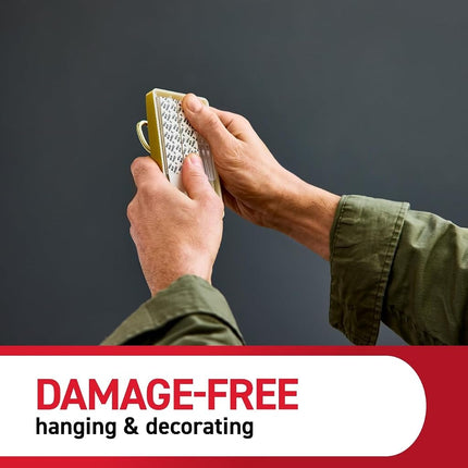 Command X-Large Satin Brass Triple Hook 17038BR-ES, 1 Hook, 3 Strips