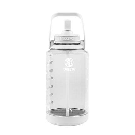 Takeya 64 oz Motivational Water Bottle with Straw 
