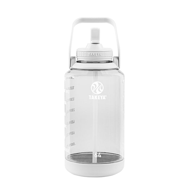 Takeya 64 oz Motivational Water Bottle with Straw 