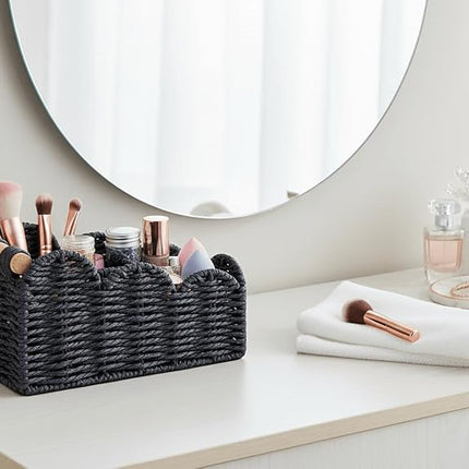 CubesLand Bedside Table Desk Organizer Caddy, Remote Pen&Pencil Holder Cup