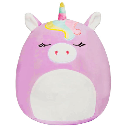 Squishmallow Silvia La Unicornio Morado de 16" - Peluche Suave y Adorable - Kellytoy Oficial - Gran Regalo de San Valentín y Pascua para Niños