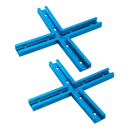 POWERTEC 71698 3" T-Track Intersection Kit with Pr