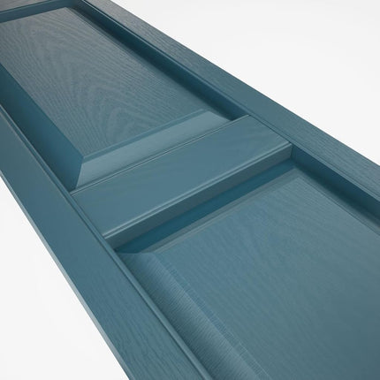 Mid-America 00021475166 Standard Size Williamsburg Double Panel Vinyl Shutters, w/Installation Shutter-Lok's & Matching Screws (Per Pair), 166, 14 3/4"W x 75"H, Midnight Blue