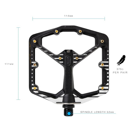 Crankbrothers Stamp 7 Fabio Wibmer Big Pedals Grande, Black/White