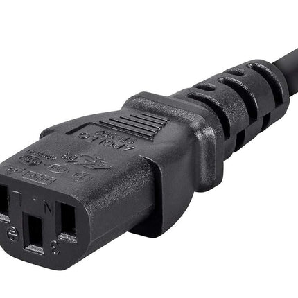 Monoprice 3ft 18AWG Power Extension Cord Cable w/ 3 Conductor PC/Mon, 13A (IEC-320-C14 to IEC-320-C13)