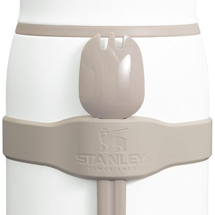 STANLEY Adventure to-Go Food Jar and Spork 24 oz | Vacuum Insulated Thermos Food Container | Wide Mouth Screw On Lid | Packable for Travel | Stainless Steel with Leakproof Lid | BPA-Free | Frost