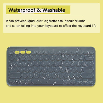 Silicone Keyboard Cover Skin for Logitech K380 & 2023 Pebble Keys 2 K380S Combo for MAC Bluetooth Multi - Device Ultra Thin Protective Keyboard Cover Skin