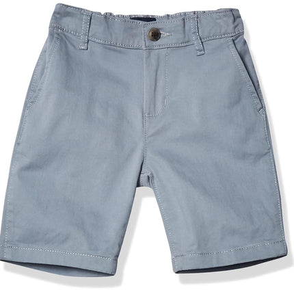 The Children's Place Boys Stretch Chino Shorts, Fin Gray Single, 12