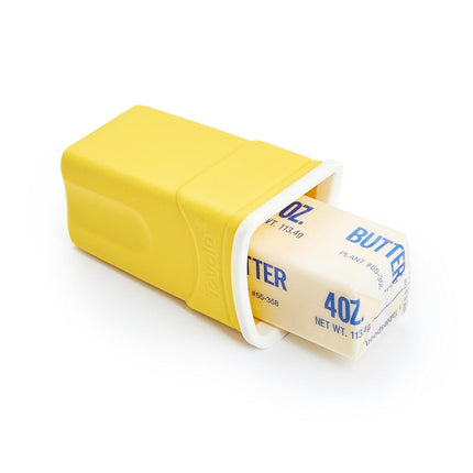 Tovolo Sleeve-Silicone Gadget for Kitchen Cooking, Serving, Grilling, BBQ, & Smoker/Mess-Free Butter Dispenser, (Yellow/White)