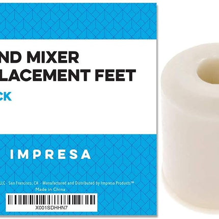 Impresa Mixer Feet Compatible With KitchenAid (5-Pack) - Universal Replacement Rubber Feet Compatible with KitchenAid Stand Mixers - Replacement for 4161530 and 9709707 Foot