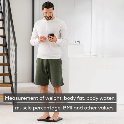 Beurer BF 500 Diagnostic Scales with Bluetooth, Digital Body Scales with App, Determination and Analysis of Body Values, Measures Body Fat and Muscle Scale, Extra Large Display