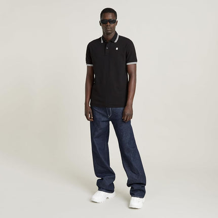 G-STAR Men's Dunda Overdyed Slim Polo, Black (dk black D11595-5864-6484), M