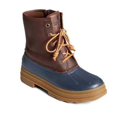 Sperry Men's Saltwater 2.0 Leather Rain Boot, Navy