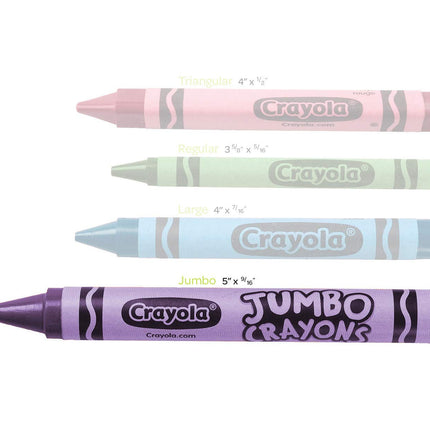 Lot de gros crayons Crayola Jumbo, 6 ensembles de 16 grands crayons pour les tout-petits et les enfants, fournitures scolaires, cadeaux [Exclusivité Amazon]