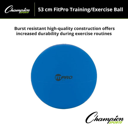 Champion Sports 53 CM FITPRO TRAINING & EXERCISE BALL
